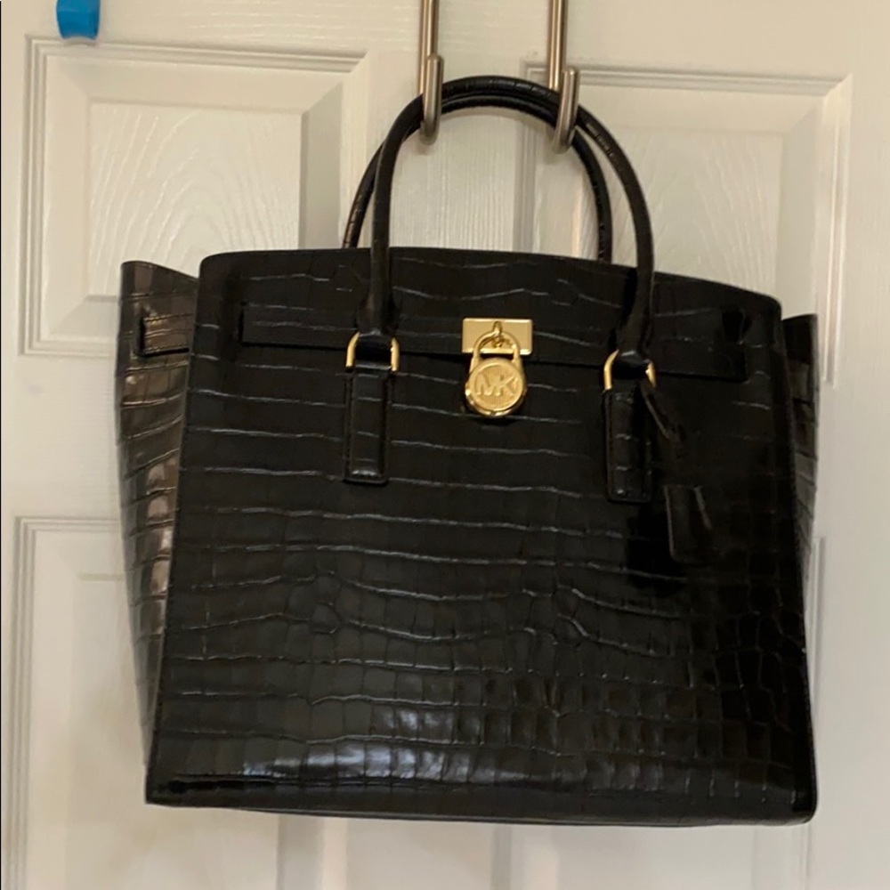 Michael Kors Large Croc Print Hamilton